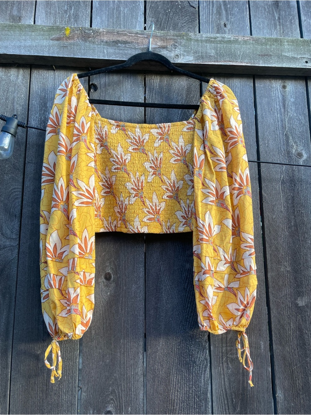 Bog collective yellow crop top